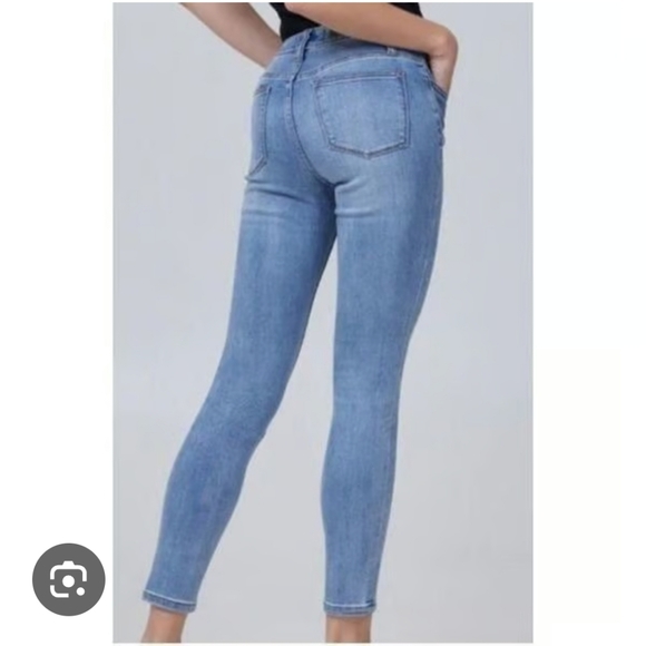 Lila Ryan Stockton Skinny Jeans Low Rise Size 27 Blue Denim Stretch - Picture 1 of 5